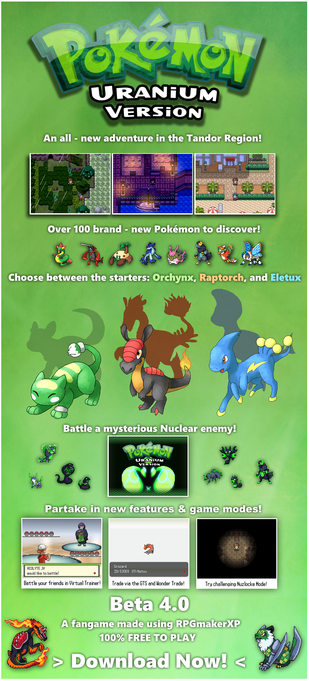 Indie Retro News: Pokemon : Uranium Version - Gotta catch em all in this  free RPGmaker XP game (Beta)